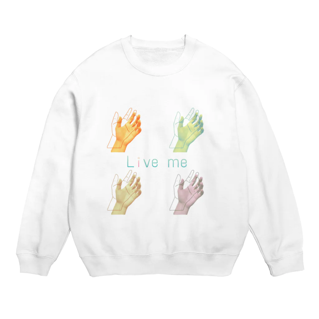 ﾘｰｽﾗｯｼｭのLive me Crew Neck Sweatshirt