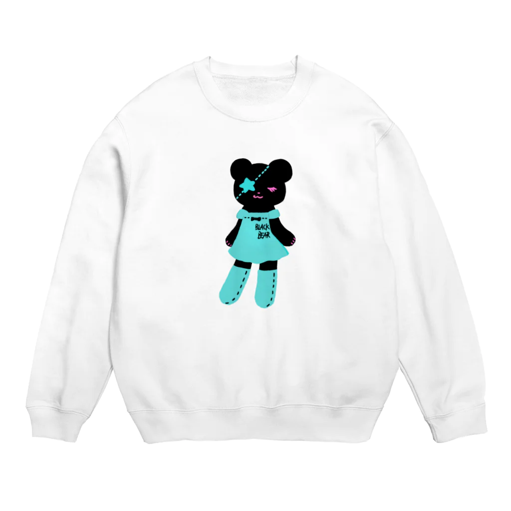 Suzuki Satomi の黒クマちゃん Crew Neck Sweatshirt