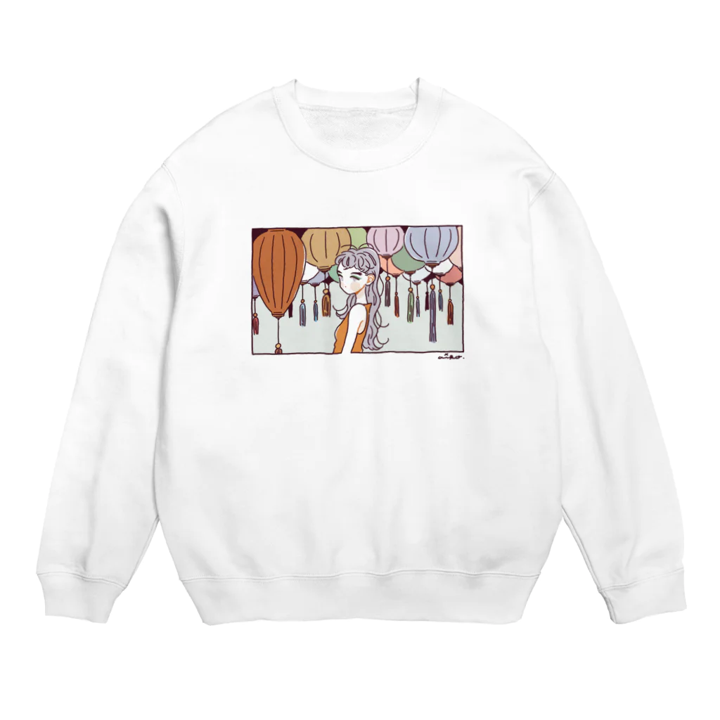 あい子のランタン Crew Neck Sweatshirt