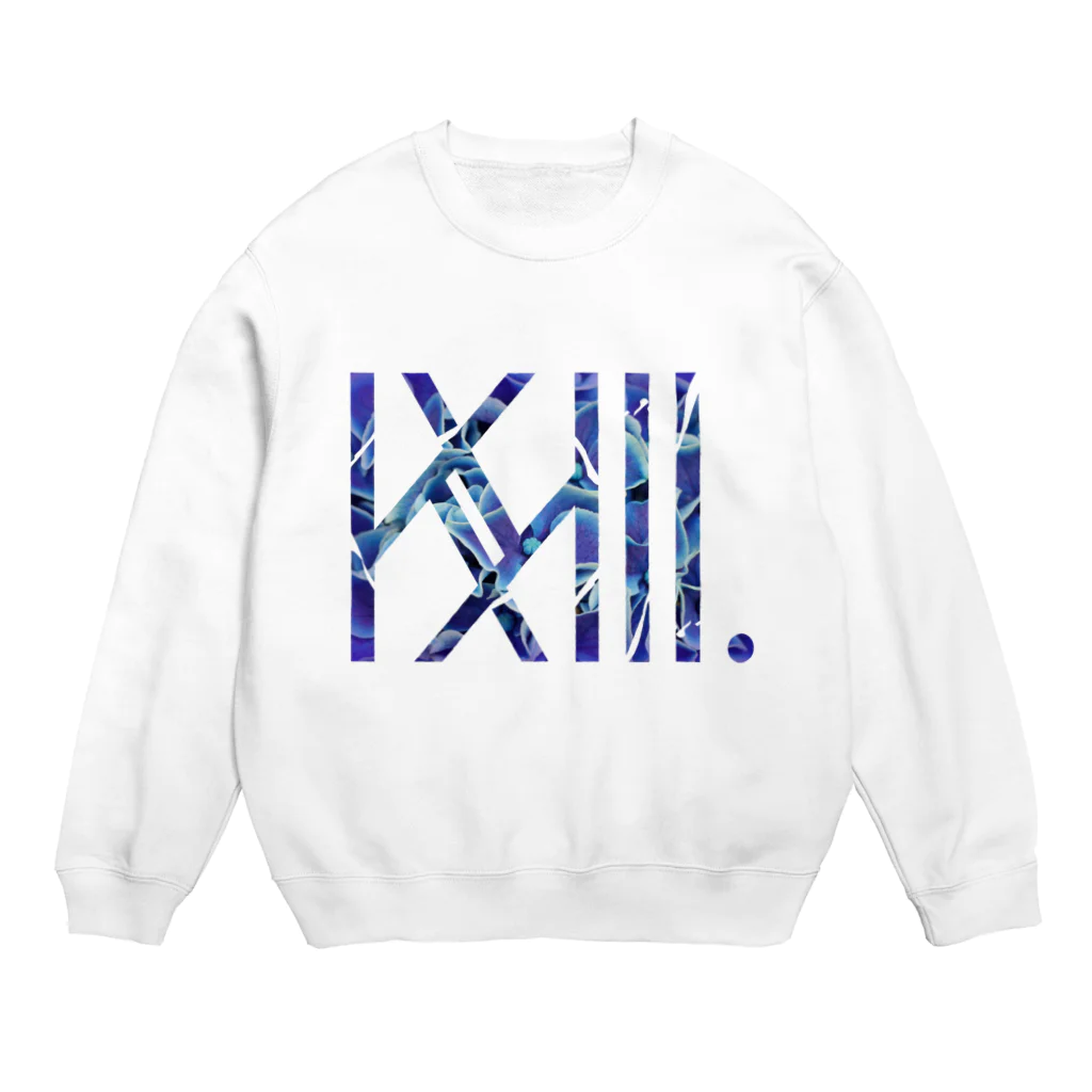 SIZUKI.の藍華 -white- Crew Neck Sweatshirt