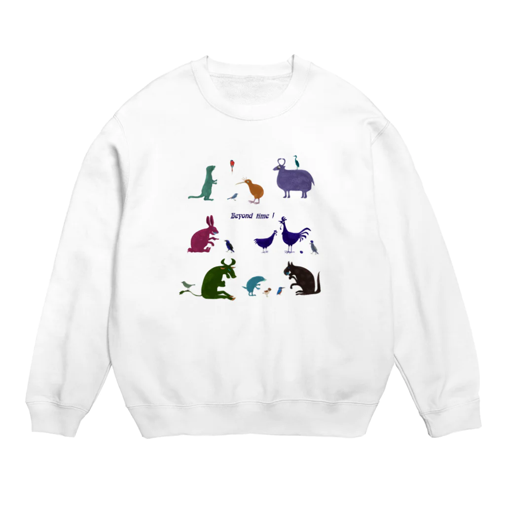 nachau7の動物たちからのメッセージ Crew Neck Sweatshirt