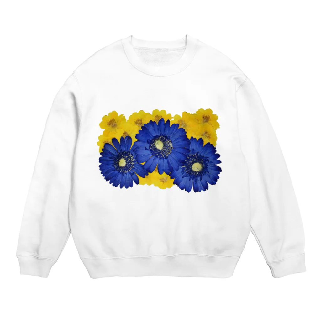 ホワイトブーケのホワイトブーケ　ガーベラ Crew Neck Sweatshirt