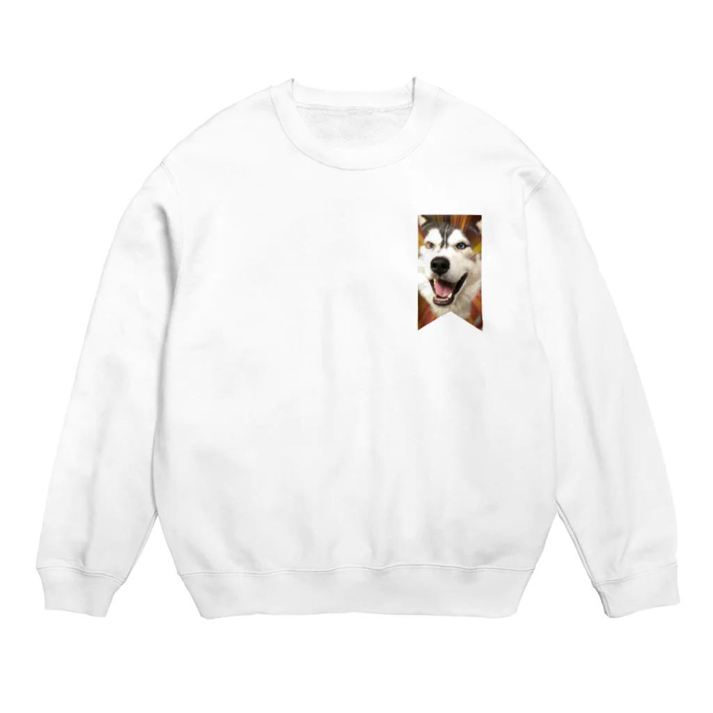 Husky'S Herb Gardenのハスキー タペストリー Crew Neck Sweatshirt