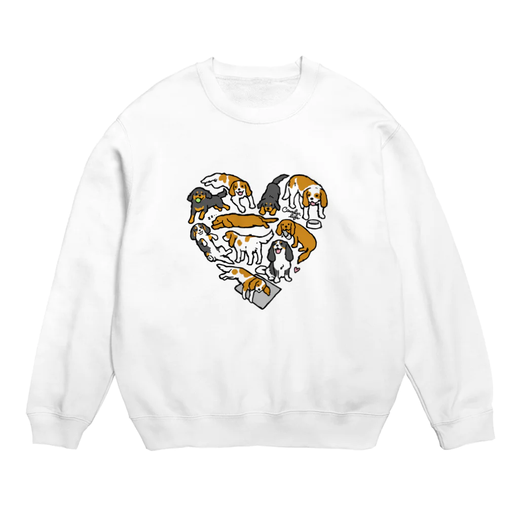 BLENHEIMのキャバリアハート Crew Neck Sweatshirt