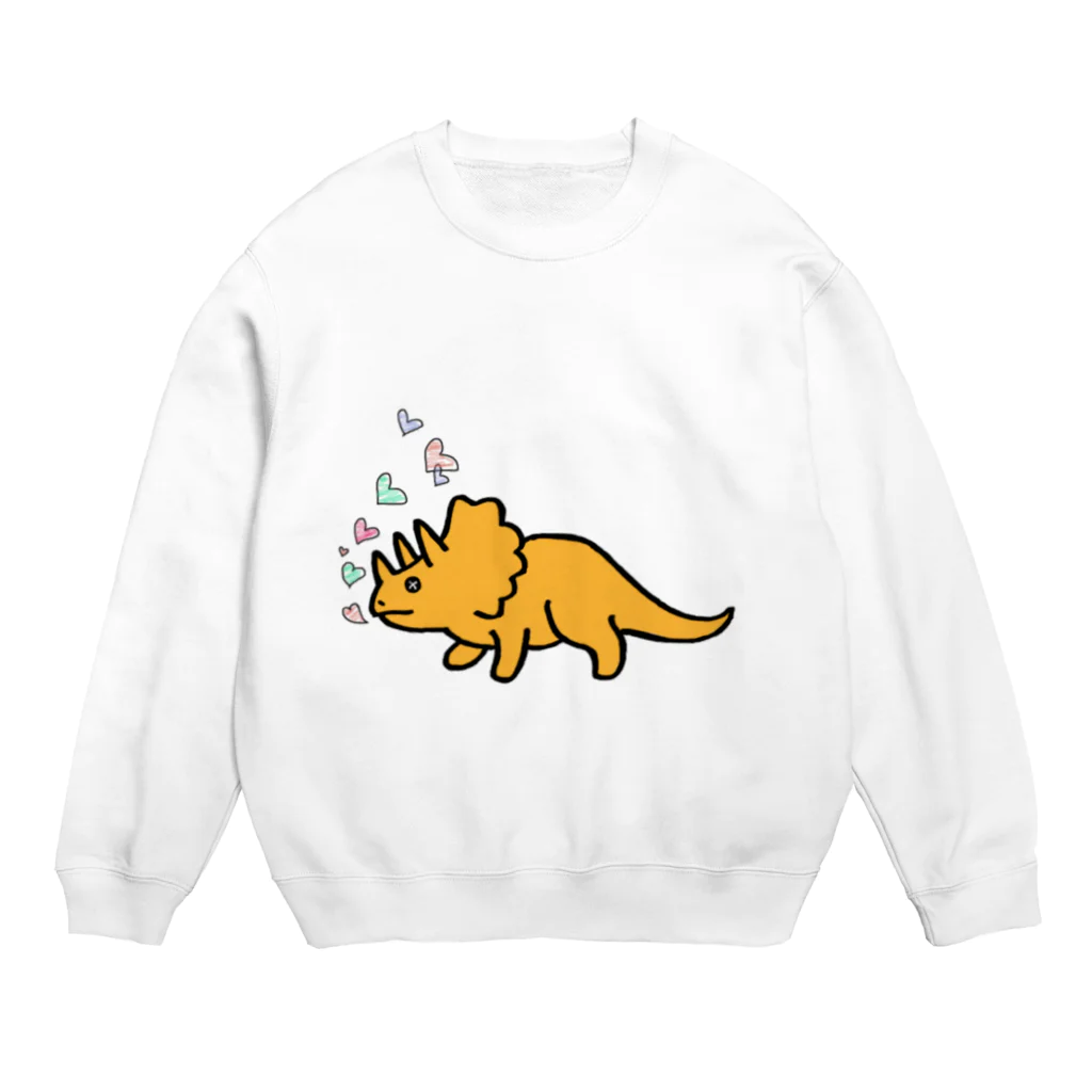 A＊SUKEのトリケラトプス Crew Neck Sweatshirt