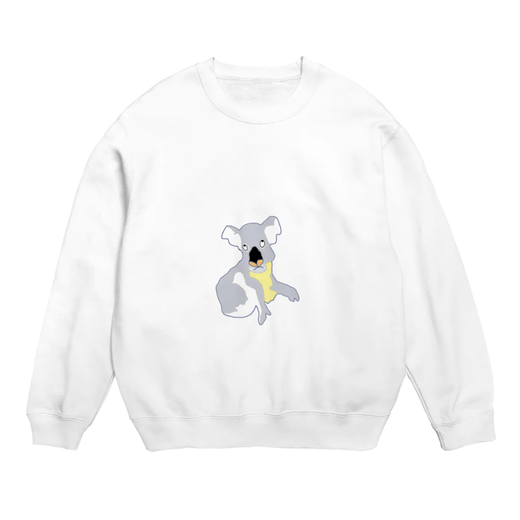 ぎょんすの寺子屋の無表情コアラ Crew Neck Sweatshirt