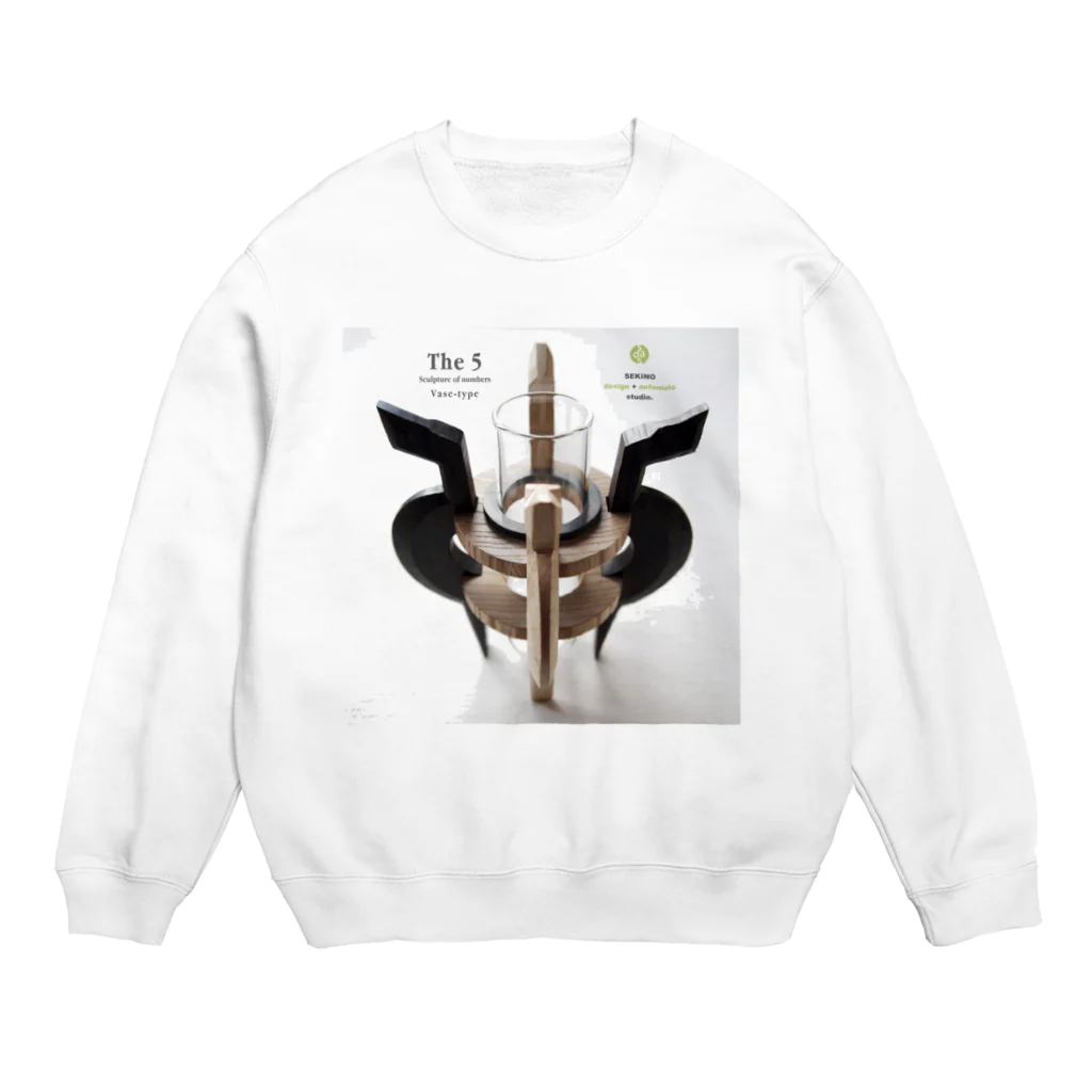 関野絡繰堂の記号彫刻 The 5 Crew Neck Sweatshirt