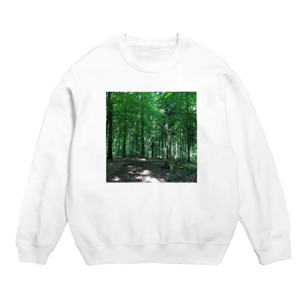 Hotateのeco 黒い森のなか Crew Neck Sweatshirt