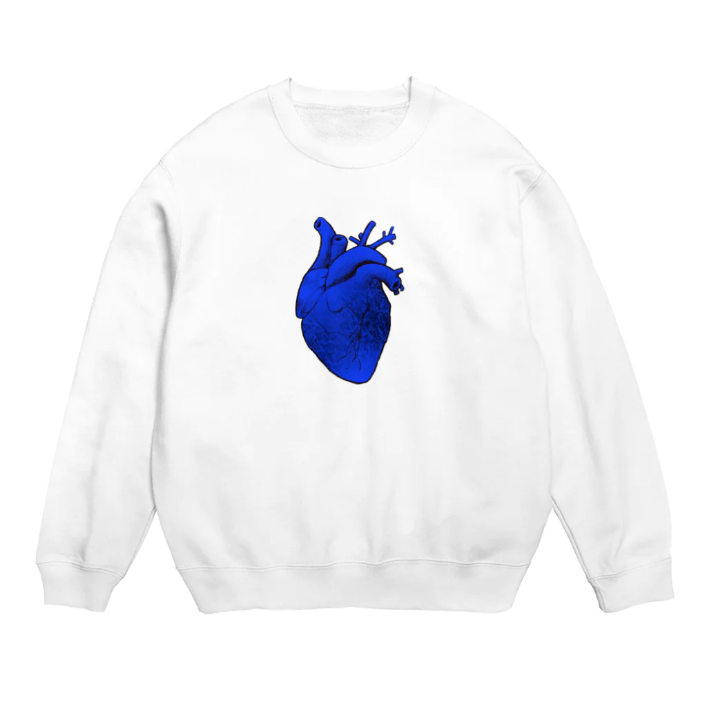 nemuriのHeart   アヲ Crew Neck Sweatshirt