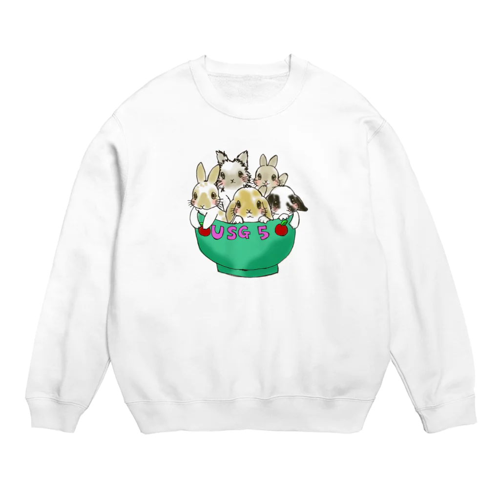 アトリエねぎやまの丼 Crew Neck Sweatshirt