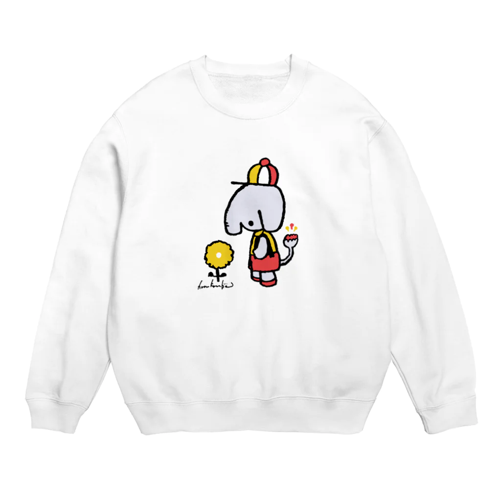 はるかんぼ｜イラストレーターのゾウくん Crew Neck Sweatshirt