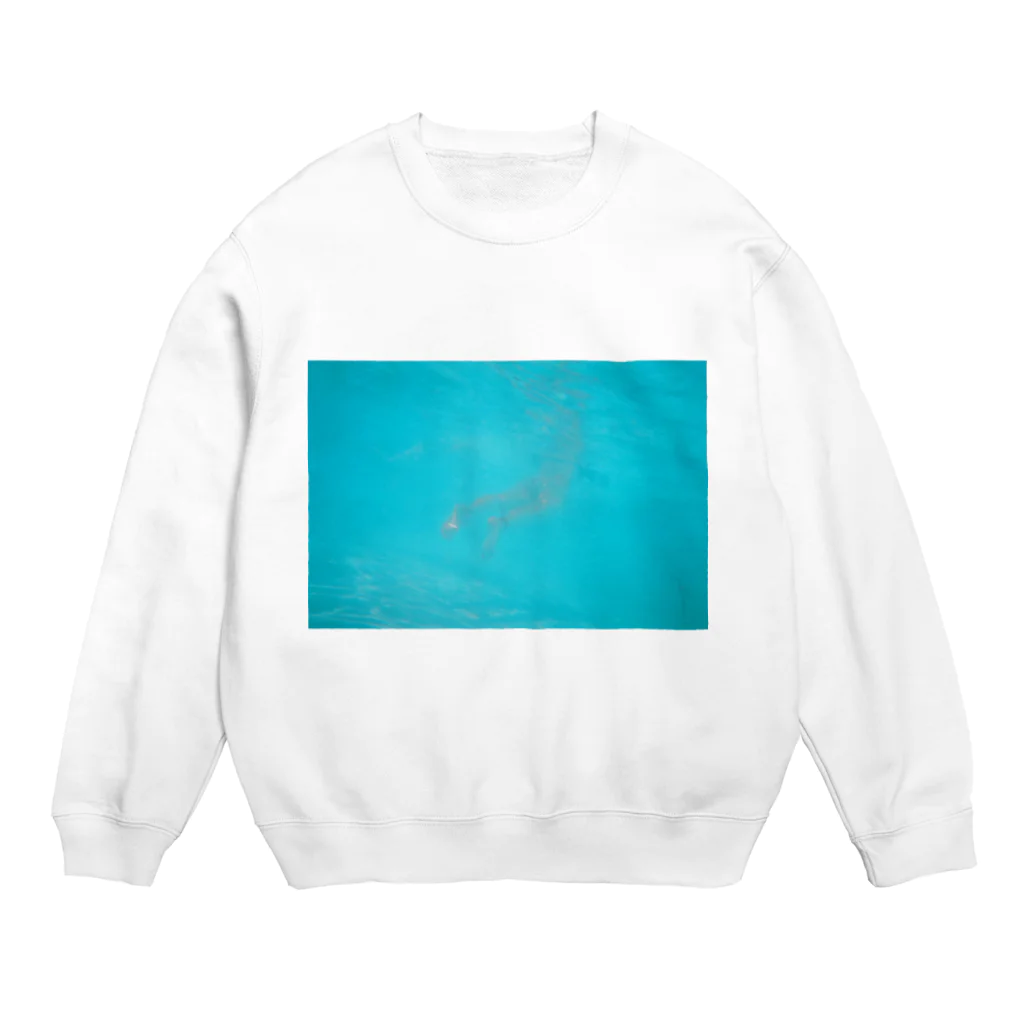 meiyoubuのblue Crew Neck Sweatshirt