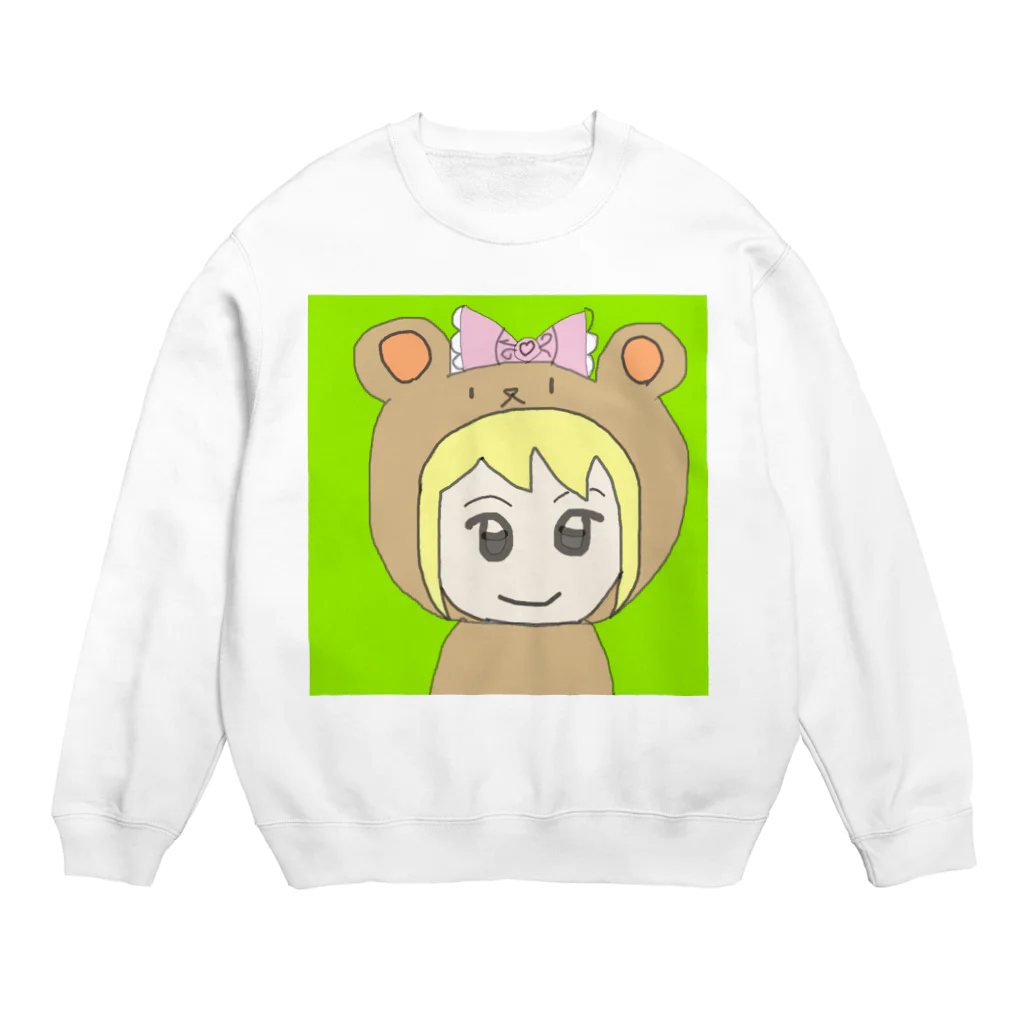 市イラストグッズショップの熊耳娘 Crew Neck Sweatshirt