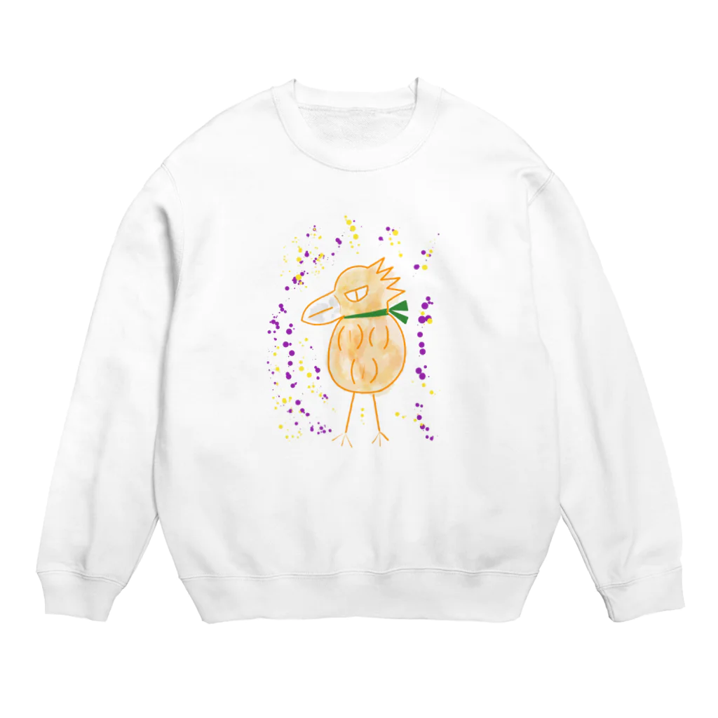 manamanawaruのオレンジワルビロ Crew Neck Sweatshirt