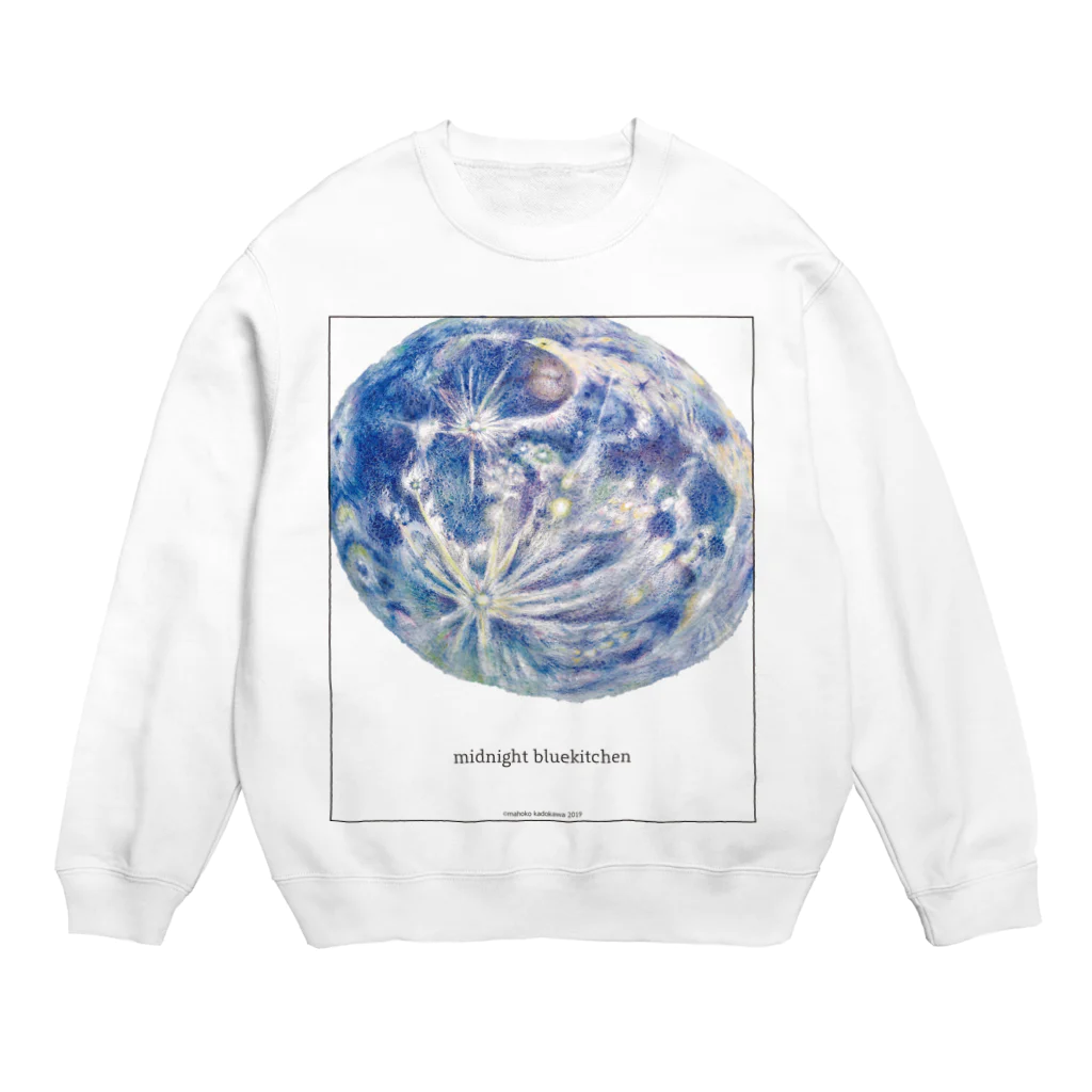 午前3時のお店屋さんのmoon Crew Neck Sweatshirt