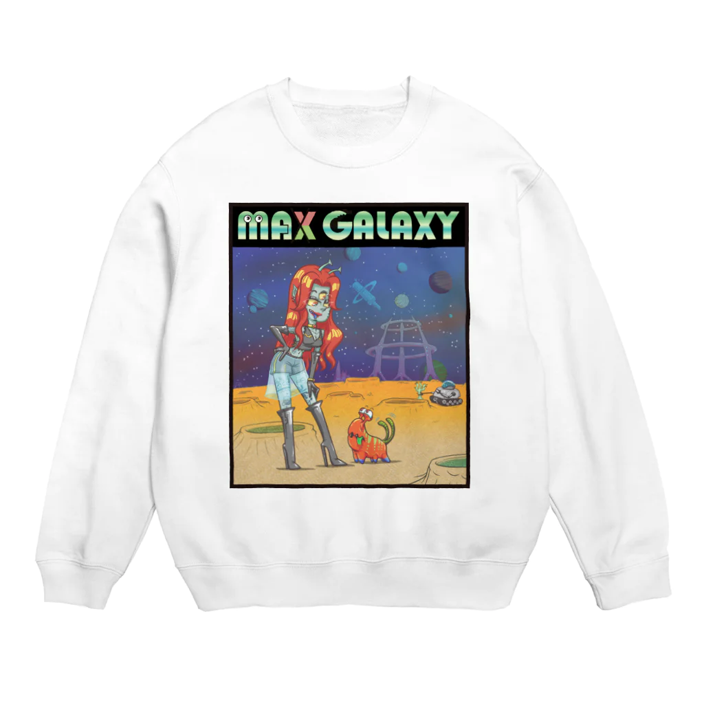 nidan-illustrationのMAX GALAXY Crew Neck Sweatshirt