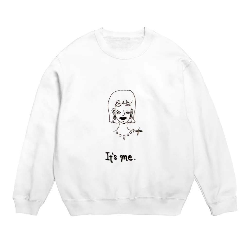 shut_eyes_guysのit's me Crew Neck Sweatshirt