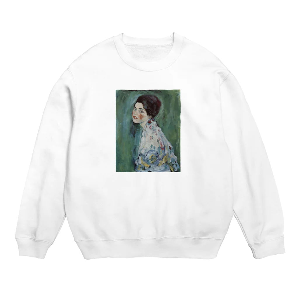 Art Baseのグスタフ・クリムト / 1917 /Portrait of a Lady / Gustav Klimt Crew Neck Sweatshirt