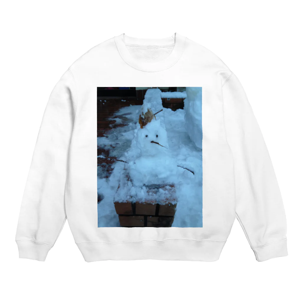 藤井友哉の雪だるま Crew Neck Sweatshirt