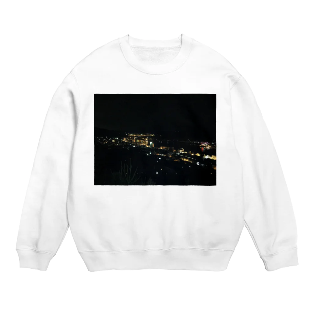 藤井友哉の尾道〜夜景〜 Crew Neck Sweatshirt