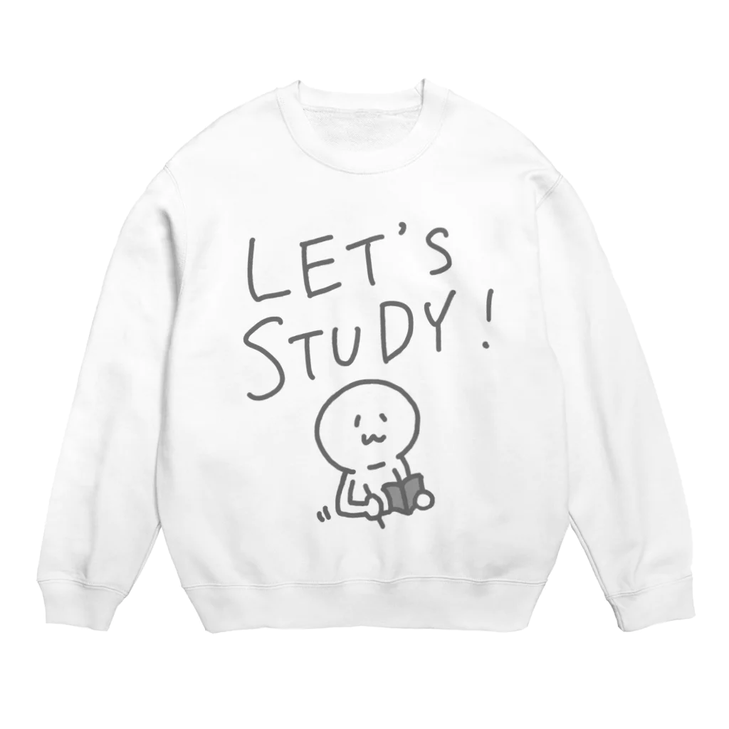 まだ生き物の部屋のLET’S STUDY Crew Neck Sweatshirt