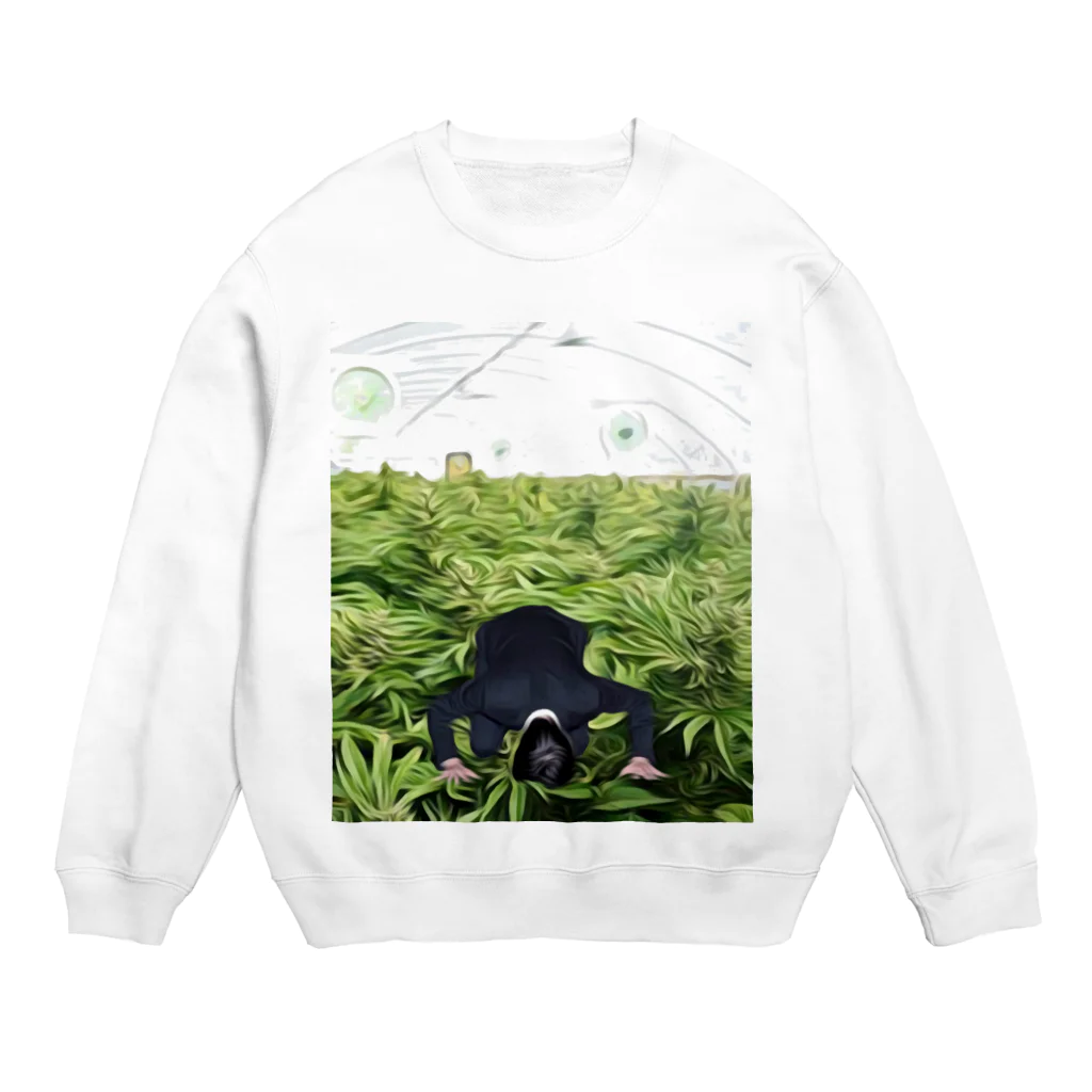 junkieの野菜畑で土下座 Crew Neck Sweatshirt