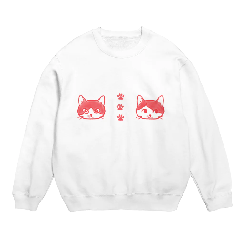 みかりんのねこねこ兄妹 Crew Neck Sweatshirt