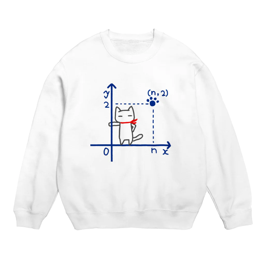 リコペマの第一象限に立つネコ スウェット