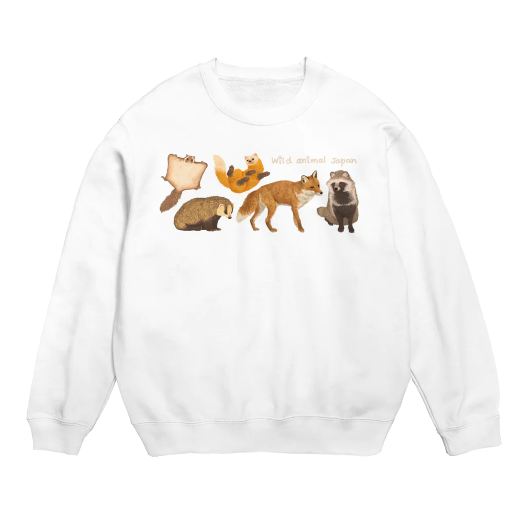 ちなきのこのWild animal japan Crew Neck Sweatshirt