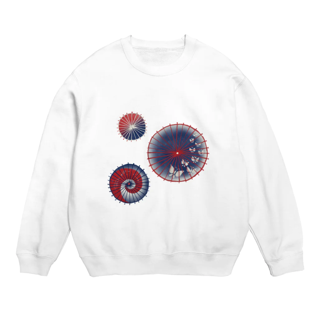 IZANAMI by Akane Yabushitaの【日本レトロ#15】和傘 Crew Neck Sweatshirt