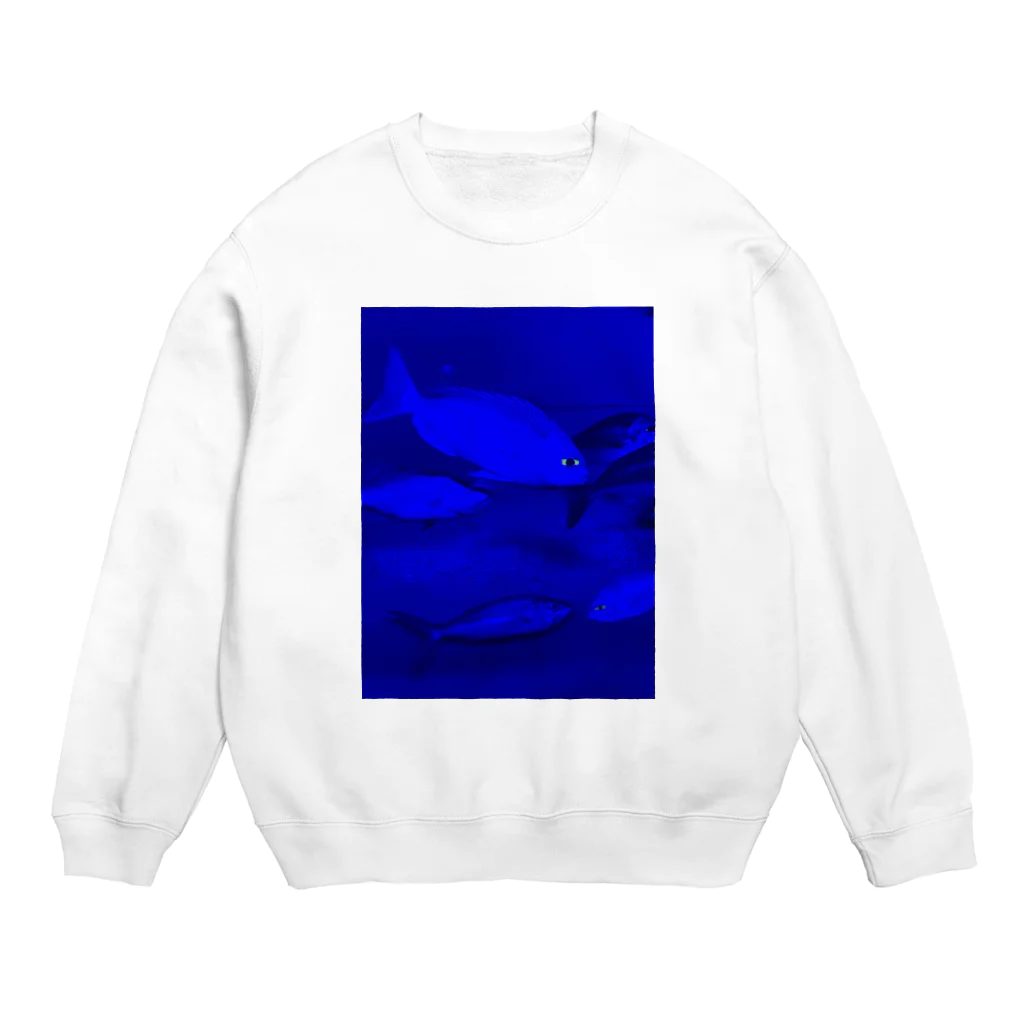 Ariruriの目が座った魚 Crew Neck Sweatshirt