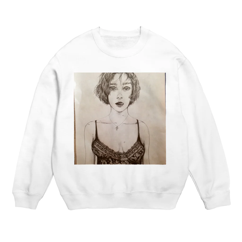 mei meiのshe ♡ Crew Neck Sweatshirt