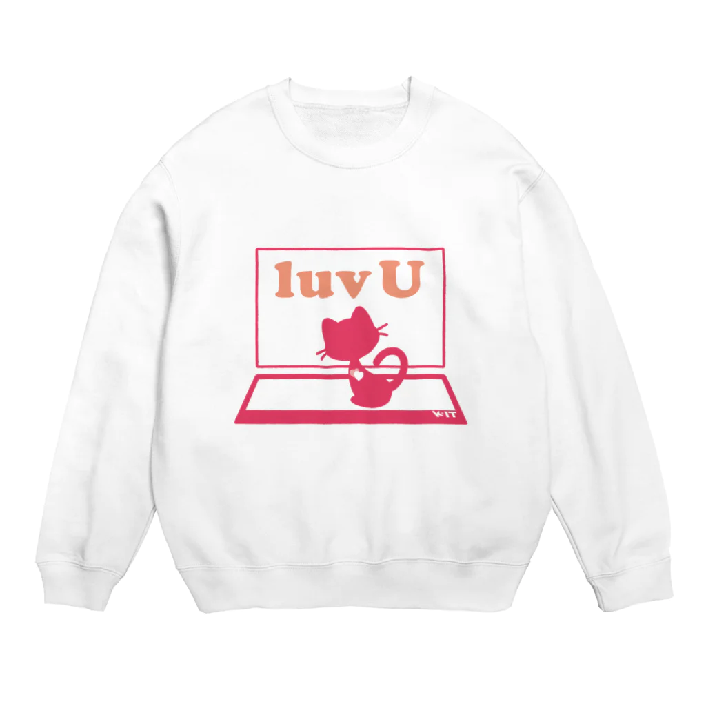 shadoのk-IT_luvU_clothes Crew Neck Sweatshirt