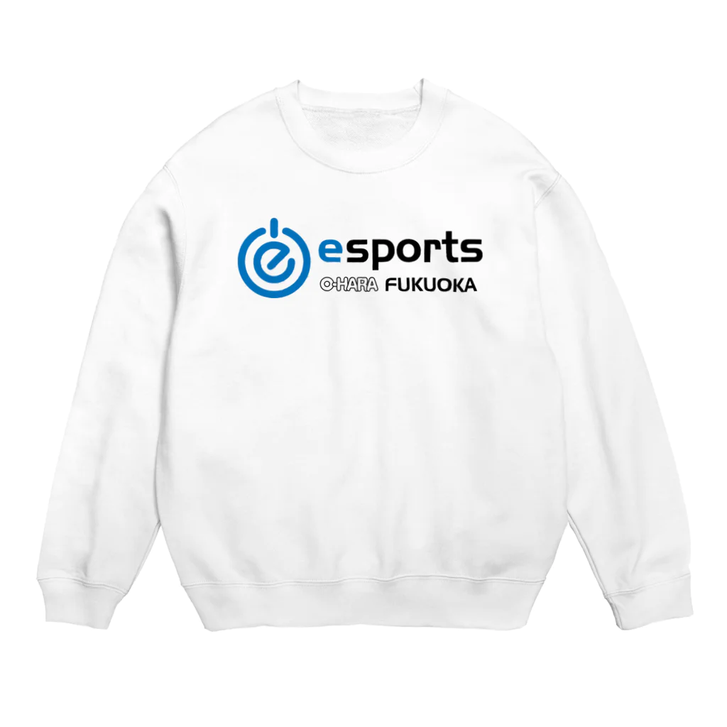 大原学園 福岡校 eスポーツ部のeスポーツ大原福岡　横ロゴ Crew Neck Sweatshirt