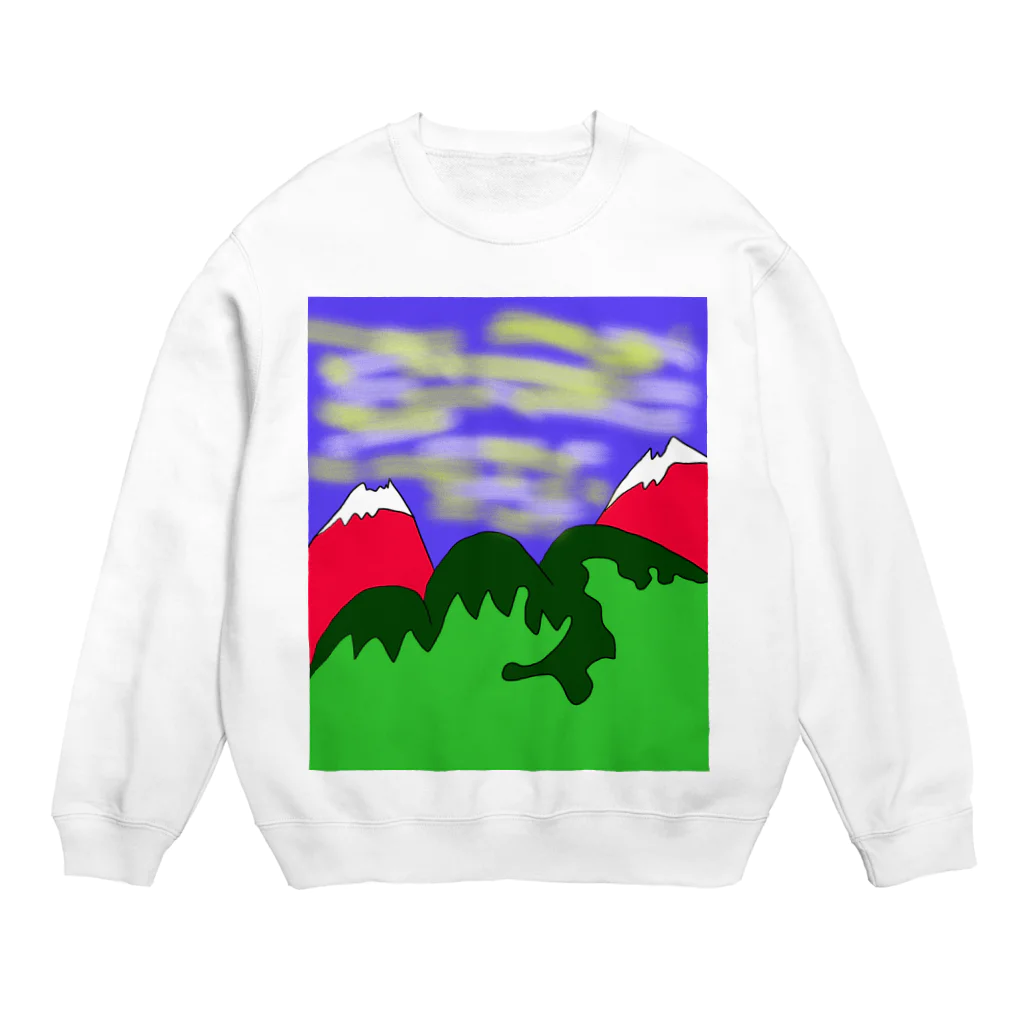 junsen　純仙　じゅんせんのJUJNSEN SETA（瀬田 純仙）令和の夏山１ Crew Neck Sweatshirt