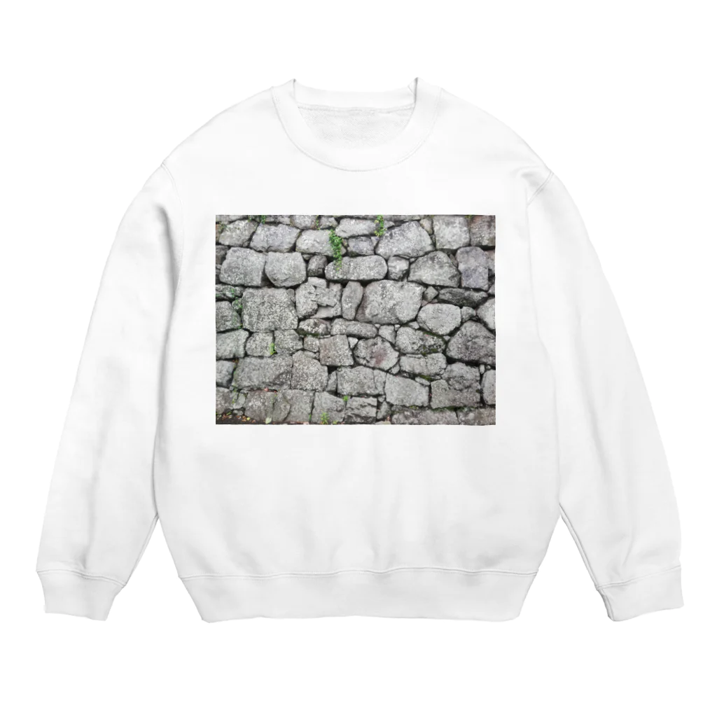 趣味の民藝の石垣 打込接　Stone wall in Uchikomi-hagi style  Crew Neck Sweatshirt