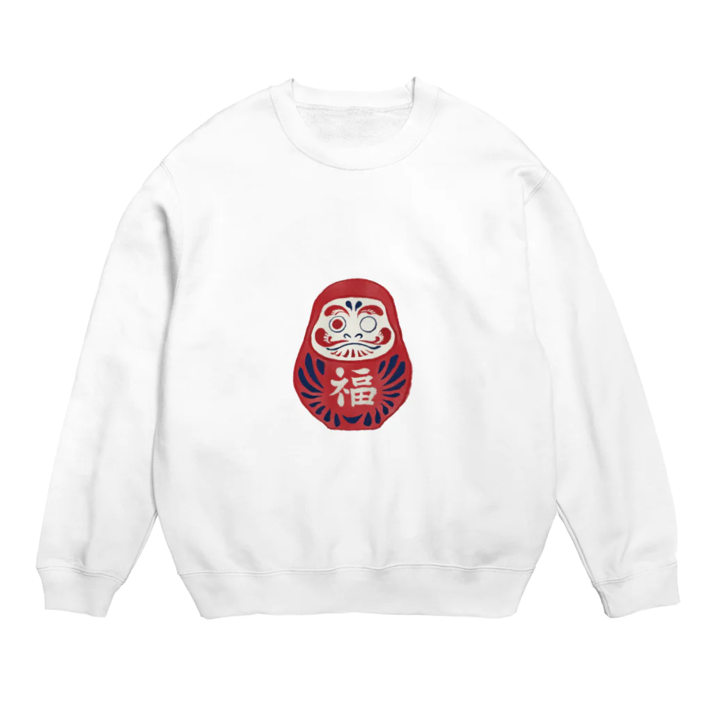 IZANAMI by Akane Yabushitaの【日本レトロ#16】だるま Crew Neck Sweatshirt