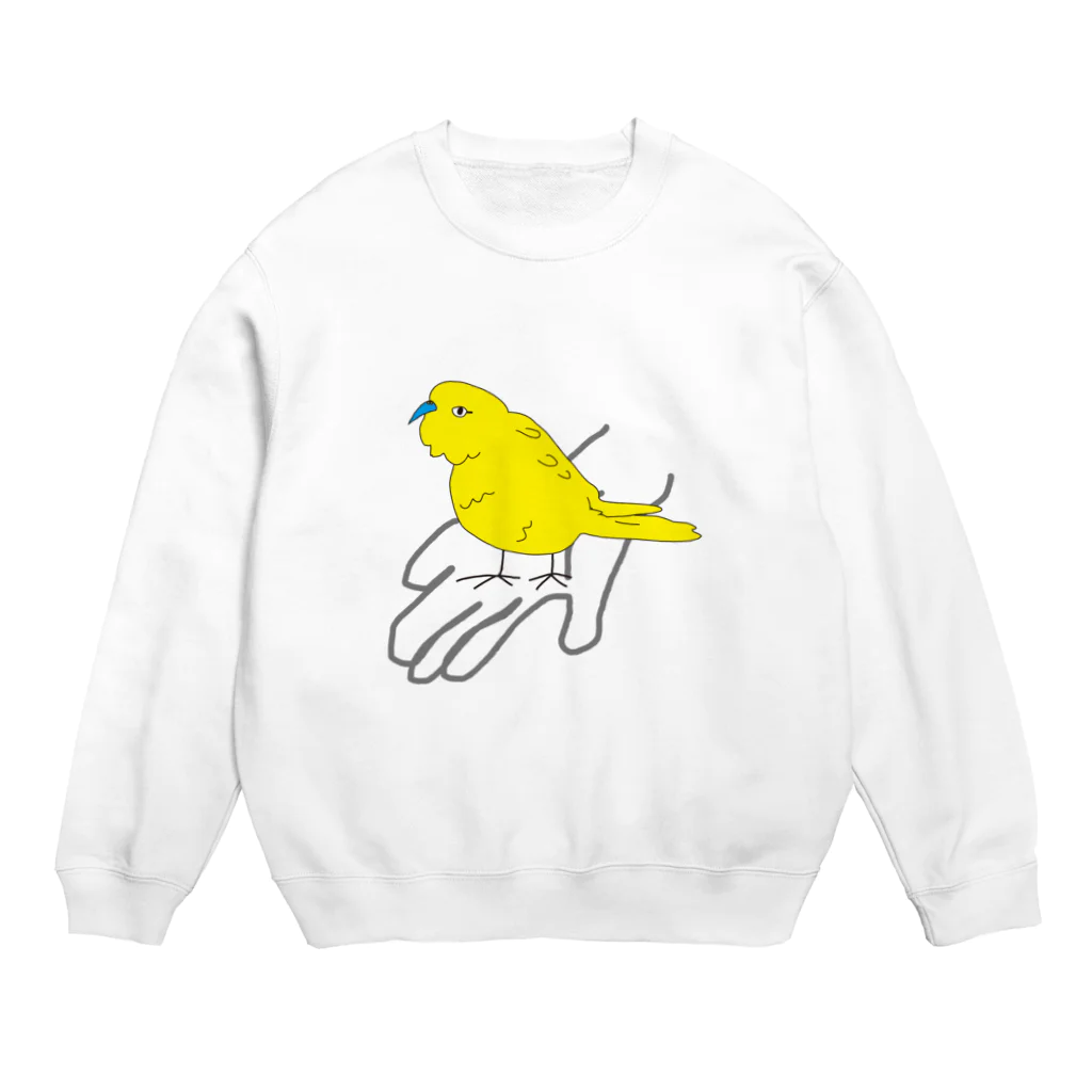 KOKaKの手のりキジインコちゃん Crew Neck Sweatshirt