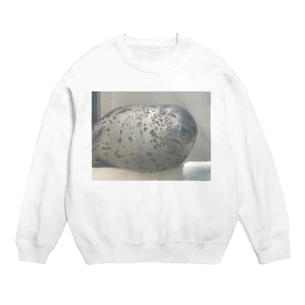 iwatamaho_piyoのアザラシさんの睡眠 Crew Neck Sweatshirt