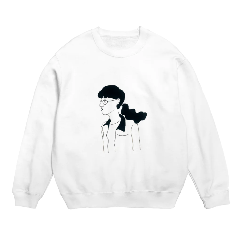 nozomimmの丸メガネ Crew Neck Sweatshirt