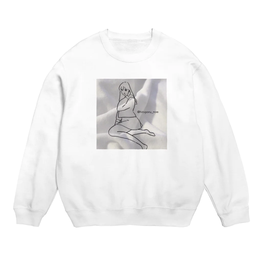 hiruyori_noeのセーラー少女 Crew Neck Sweatshirt