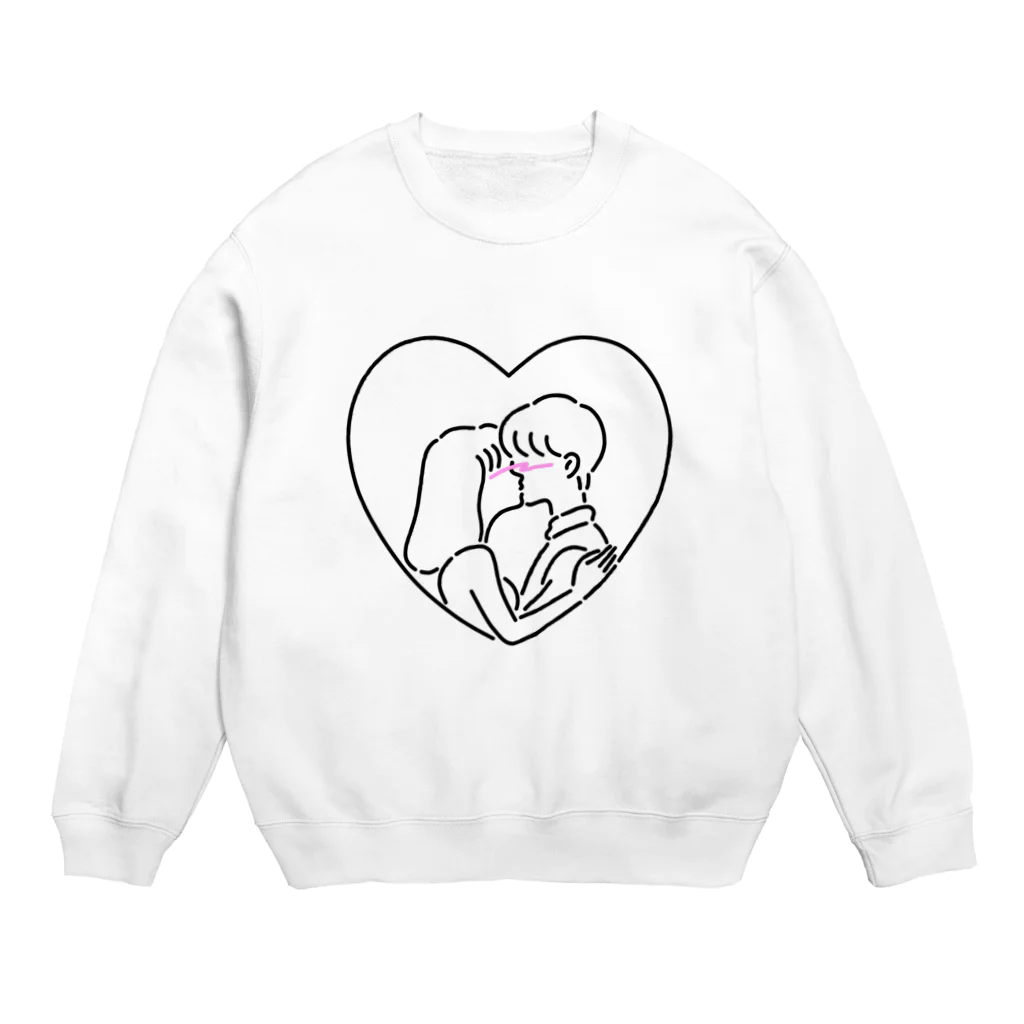 SIRO%(しろぱーせんと)のキスからはじまる物語 Crew Neck Sweatshirt