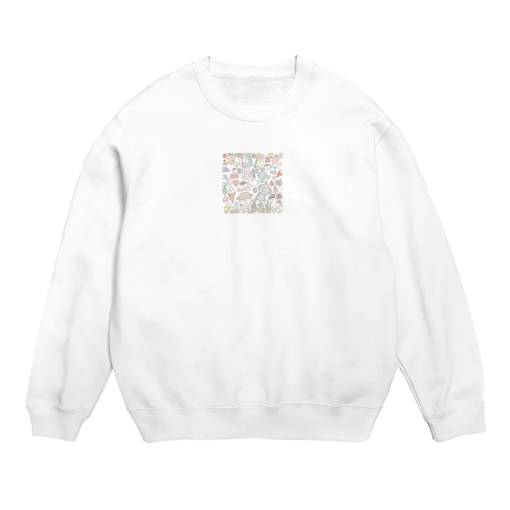 i_poipo_111の缶バッチ Crew Neck Sweatshirt