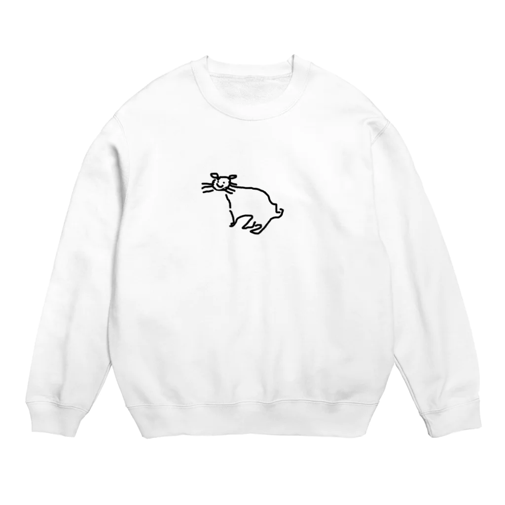 八重樫美里のコガオネコ Crew Neck Sweatshirt