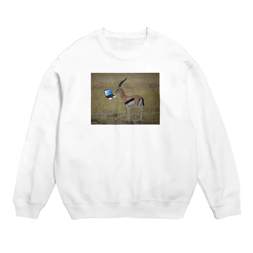 MCコアラコアラのロム専ガゼル Crew Neck Sweatshirt