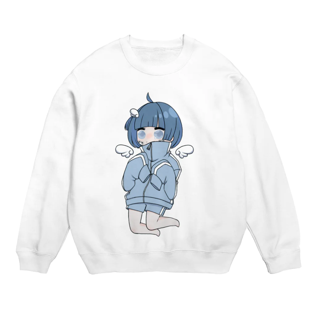 れのまるのおみせのジャージボブ(透過) Crew Neck Sweatshirt