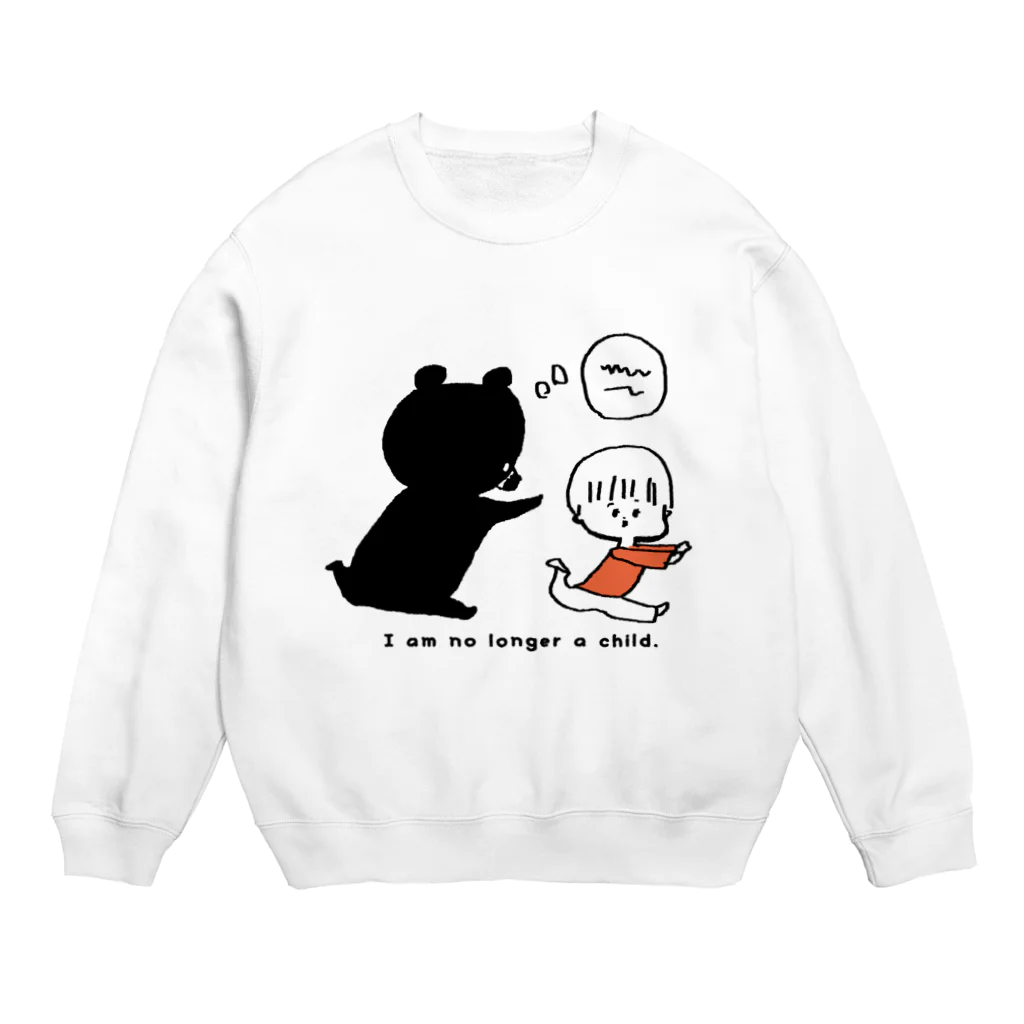 egu shopのくまとおとこのこ Crew Neck Sweatshirt