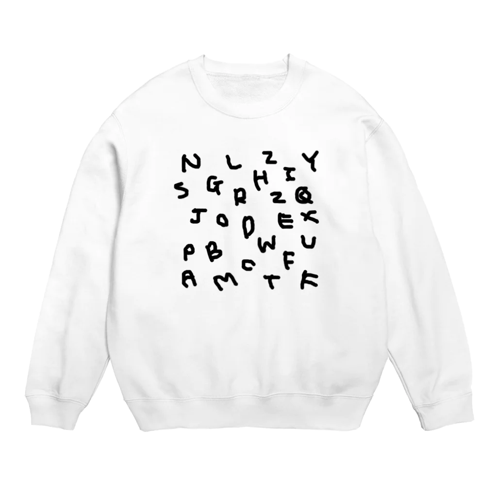 kyoconutの私文字(殴り書きver.) Crew Neck Sweatshirt