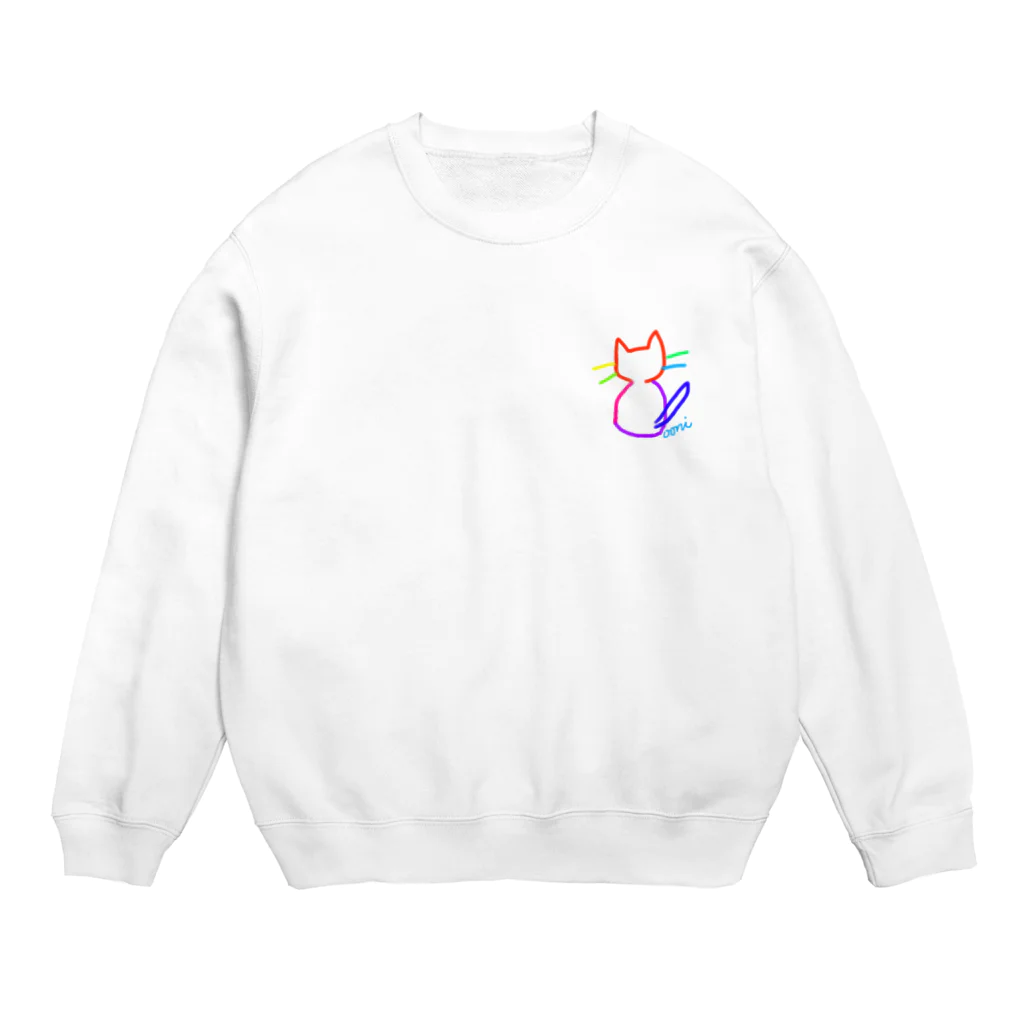 ooni storeのなないろ nya! Crew Neck Sweatshirt