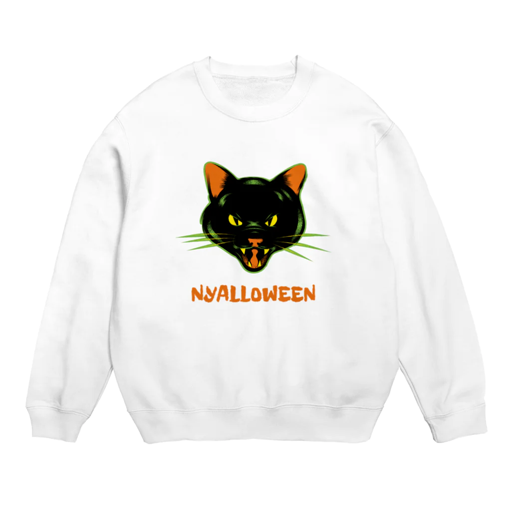 gemgemshopのニャロウィン Crew Neck Sweatshirt